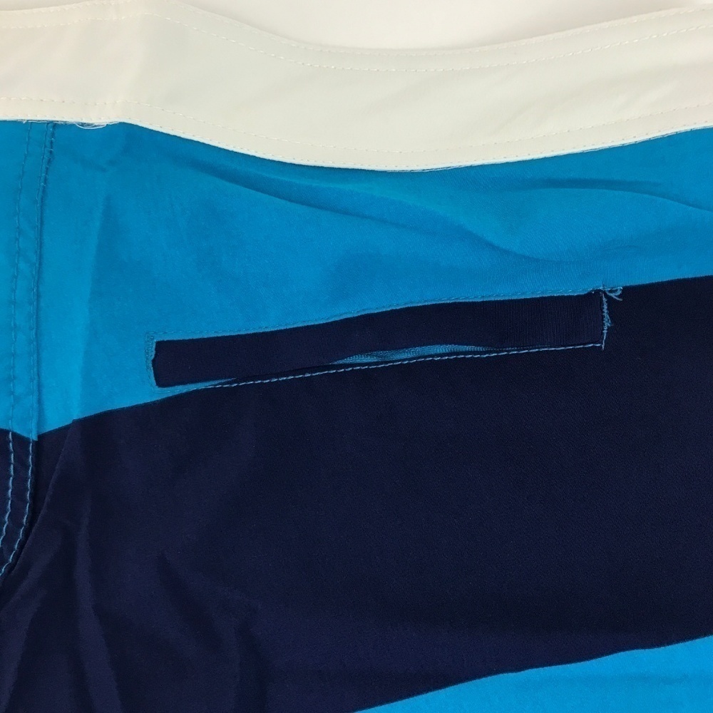 Pacific Surf Blue Stripped Board Shorts sz XL - Picture 6 of 6